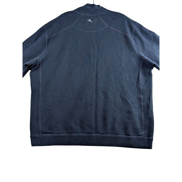Tommy Bahama Reversible Gray Mens 2XL Half Zip Pullover Sweatshirt Long Sleeve - Picture 2 of 16